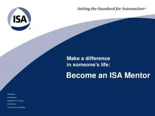 Become an ISA Mentor