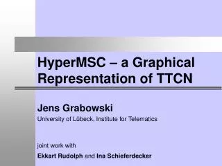 HyperMSC – a Graphical Representation of TTCN