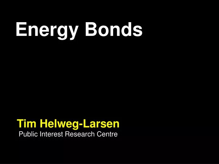 energy bonds
