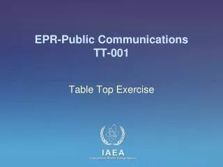 EPR-Public Communications TT-001