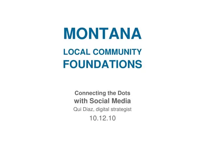 montana local community foundations