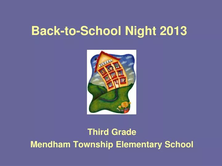 back to school night 2013