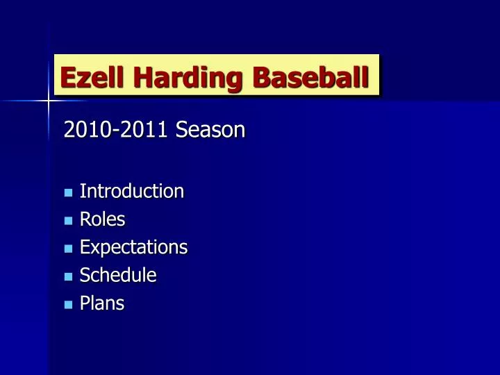ezell harding baseball