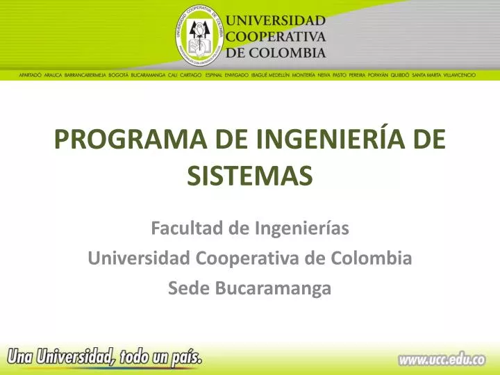 programa de ingenier a de sistemas