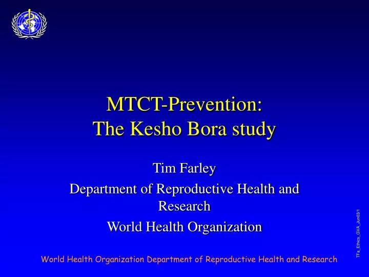 mtct prevention the kesho bora study