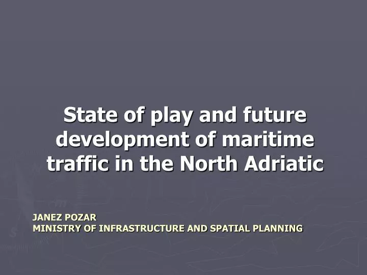 janez pozar ministry of infrastructure and spatial planning