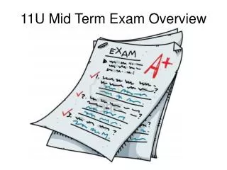 11U Mid Term Exam Overview