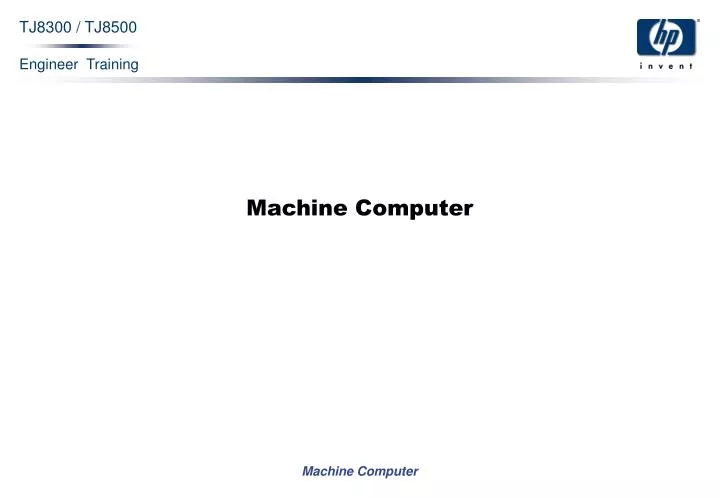 machine computer