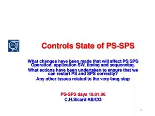 Controls State of PS-SPS