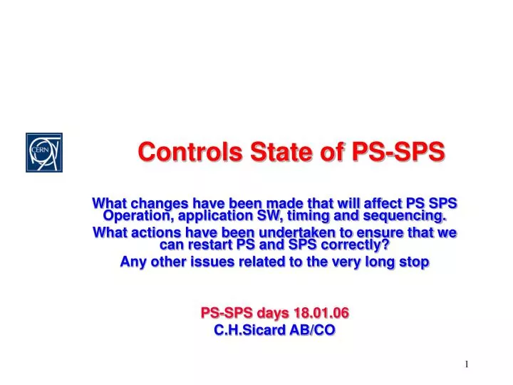 controls state of ps sps