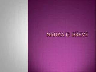 nauka o d ev