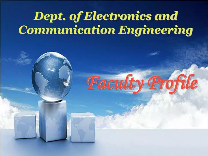 dept of electronics and communication engineering