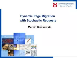 Dynamic Page Migration with Stochastic Requests