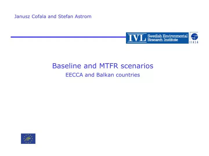 baseline and mtfr scenarios eecca and balkan countries