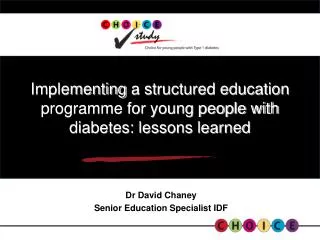 Implementing a structured education programme for young people with diabetes: lessons learned