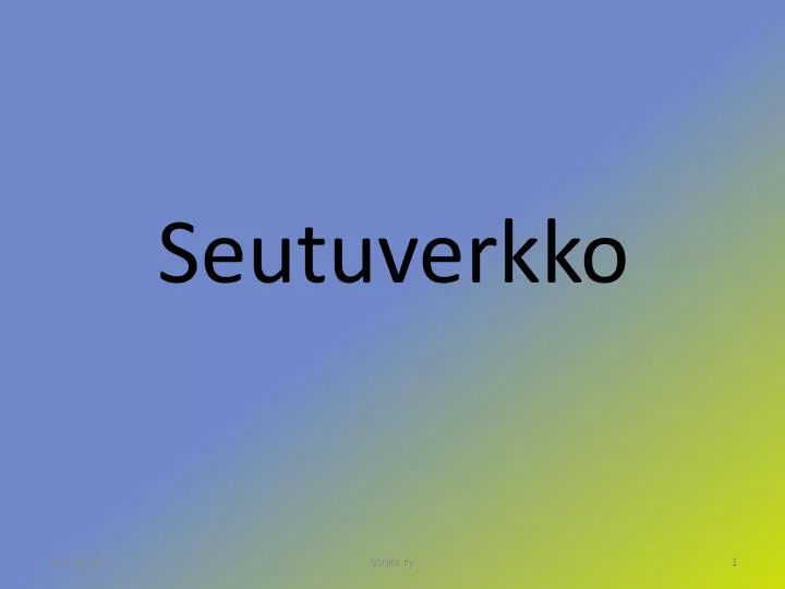 seutuverkko