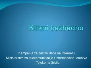 klikni bezbedno