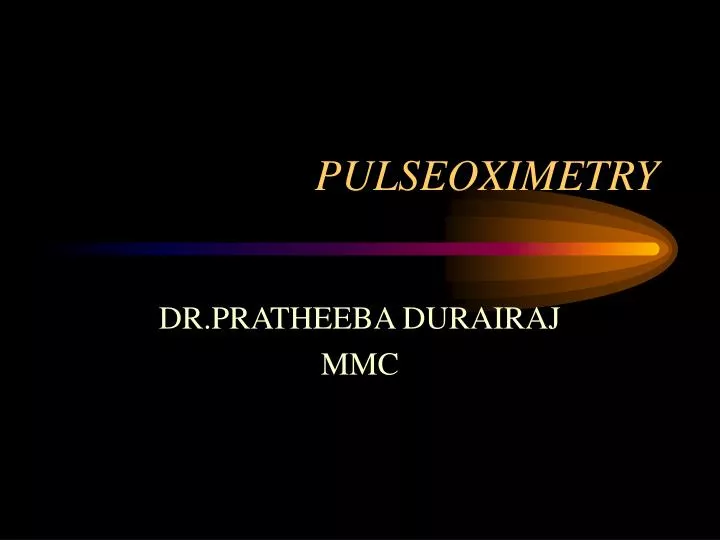 pulseoximetry