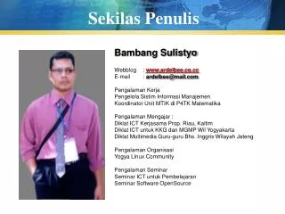 sekilas penulis