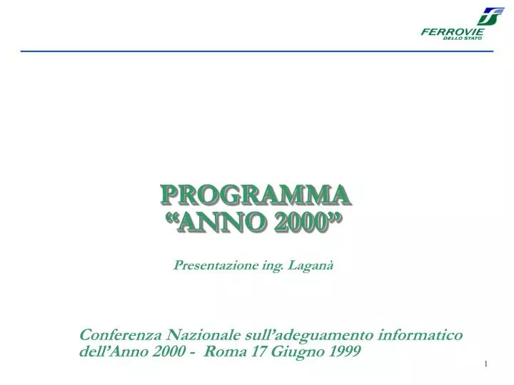 programma anno 2000