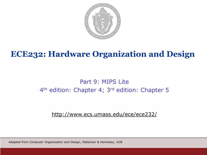 ece232 hardware organization and design