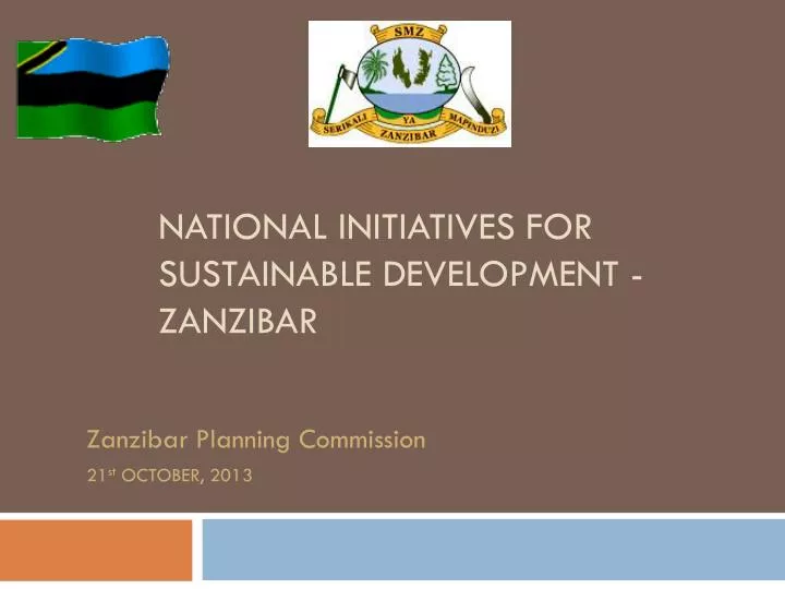 national initiatives for sustainable development zanzibar