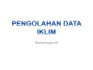 pertemuan iii