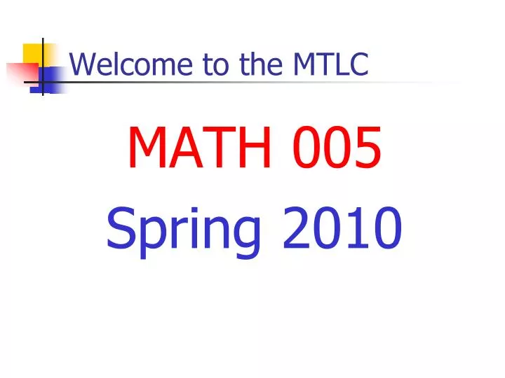 welcome to the mtlc