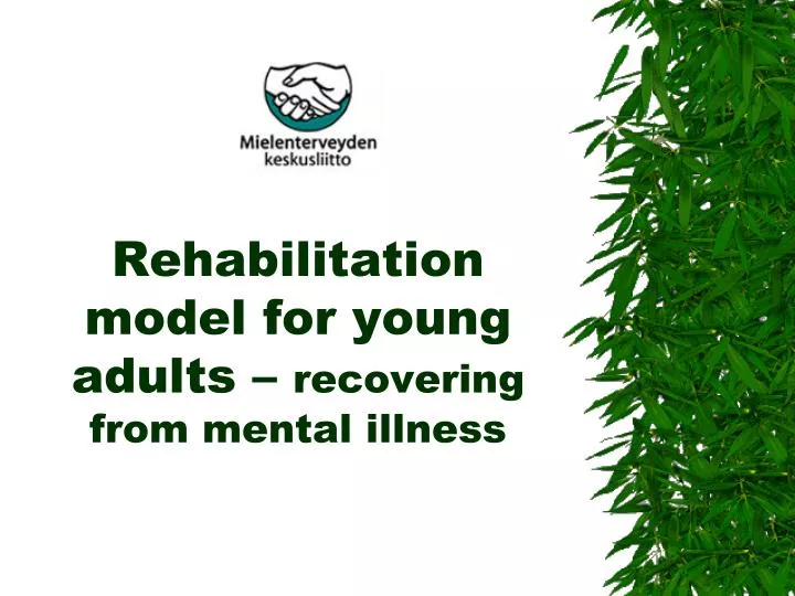 rehabilitation model for young adults recovering from mental illness