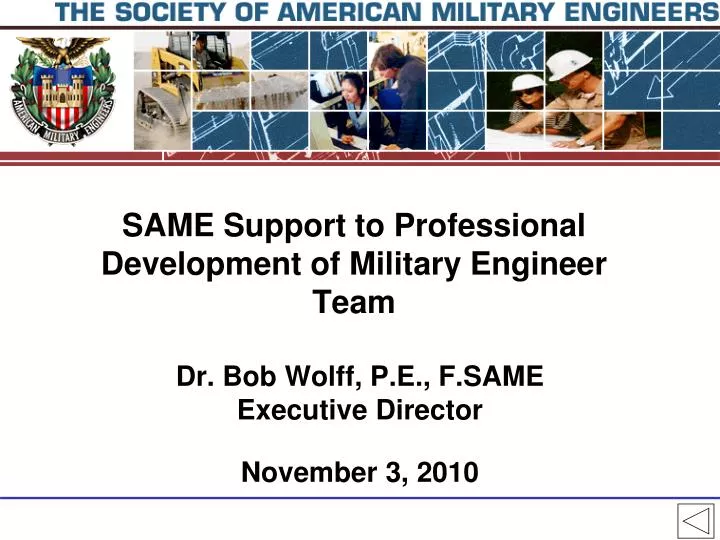 same support to professional development of military engineer team