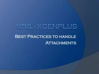 MTML - XgenPlus