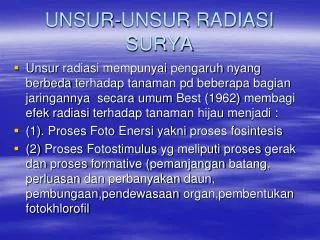 unsur unsur radiasi surya