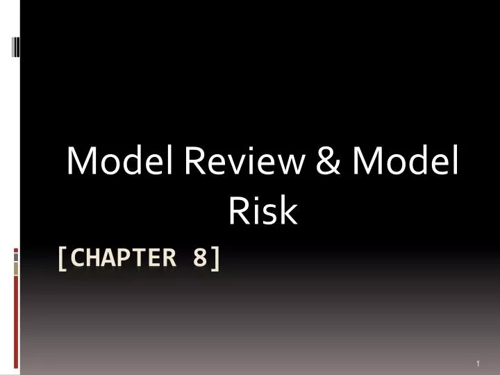 model review model risk