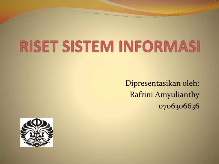 riset sistem informasi