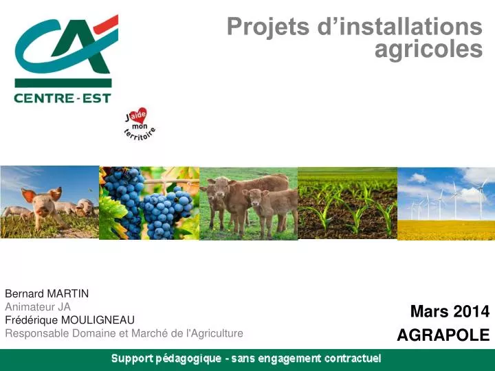 projets d installations agricoles