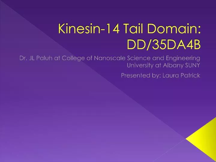 kinesin 14 tail domain dd 35da4b