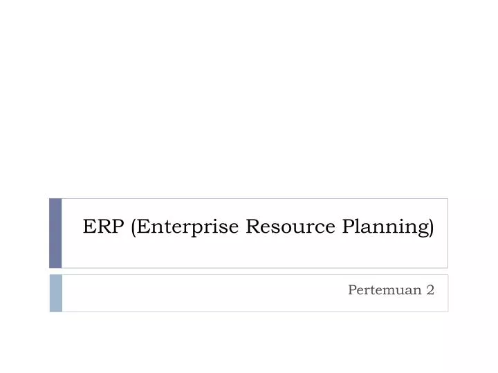 erp enterprise resource planning