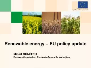 Renewable energy – EU policy update