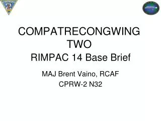 COMPATRECONGWING TWO RIMPAC 14 Base Brief