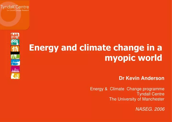 energy and climate change in a myopic world