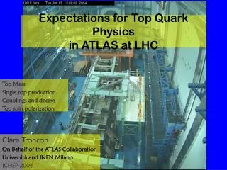 Expectations for Top Quark Physics in ATLAS at LHC