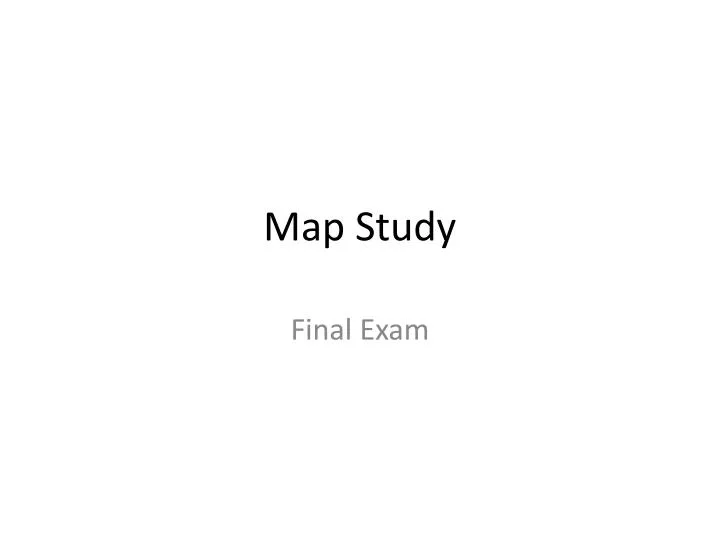 map study