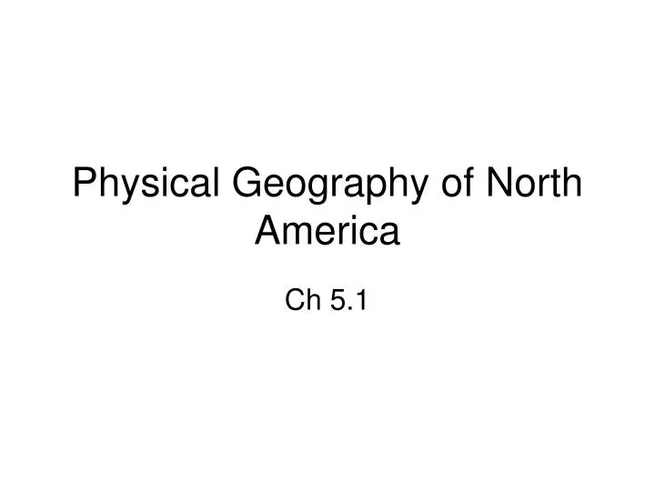 physical geography of north america