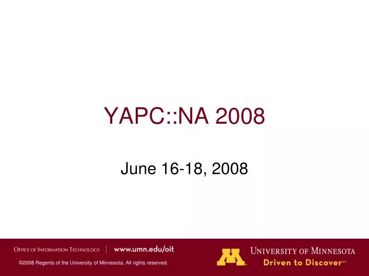 yapc na 2008