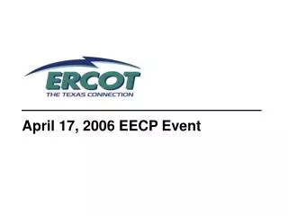 April 17, 2006 EECP Event