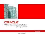 Web Services Interoperability Platform - slide 1