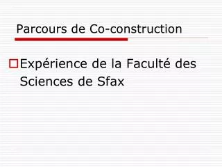 parcours de co construction
