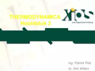 thermodynamica hoofdstuk 3