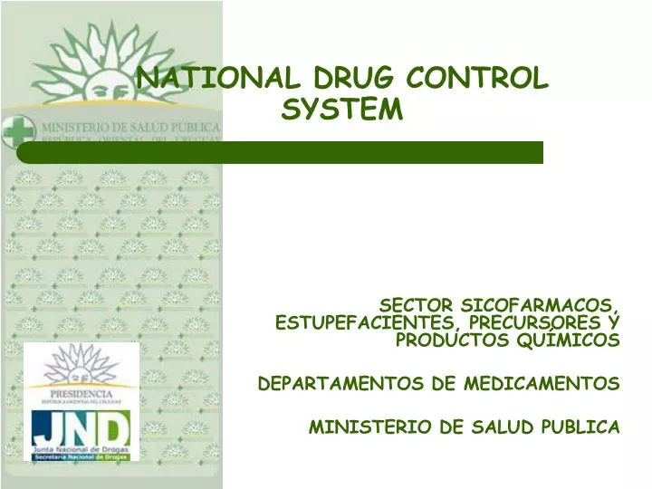 national drug control system