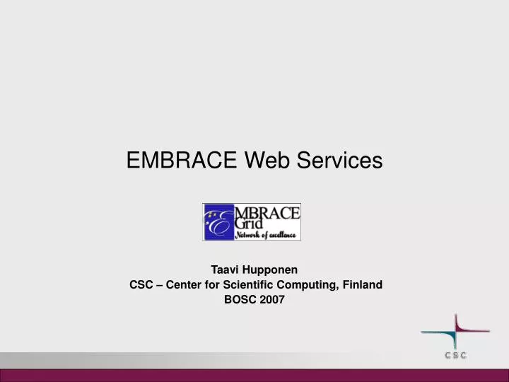 embrace web services